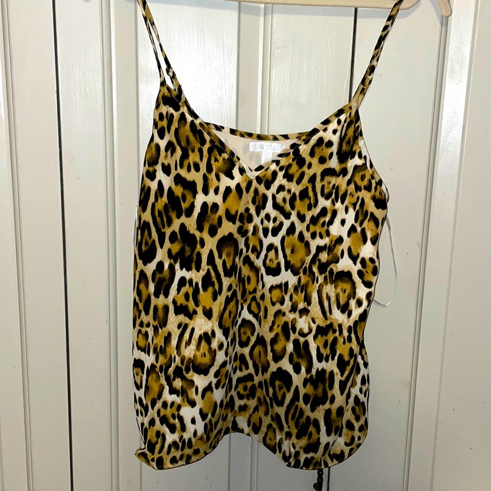 NWT Small cheetah print camisole tank top ABOUND